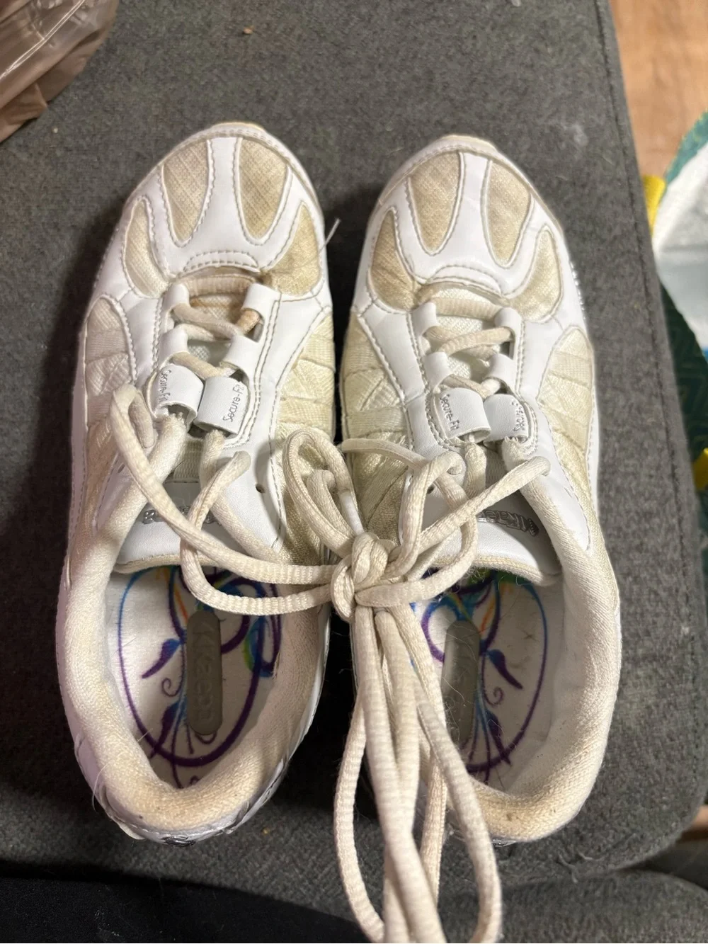 White Kids Athletic Sneakers - Comfortable Lace-Up Shoes